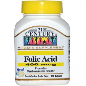 Folic Acid 400 мкг (250таб)